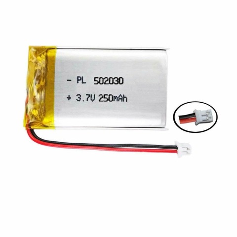 GTF 250mah Rechargeable Li-Po Battery 3.7v 502030 GPS MP3 MP4 Bluetooth Speakers Headsets Pos PDA Battery ► Photo 1/1