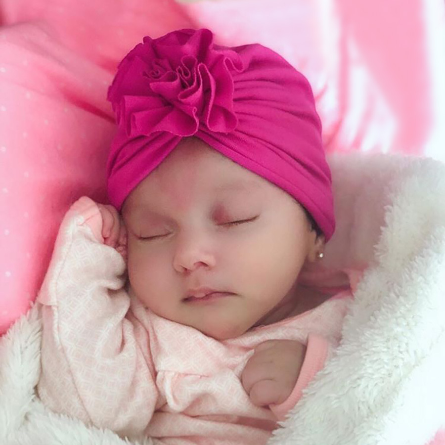 New Fashion Flower Baby Hat Newborn Elastic Baby Turban Hats for Girls 10  Colors Cotton Infant Beanie Cap 1 PC - Price history & Review, AliExpress  Seller - L&S Store