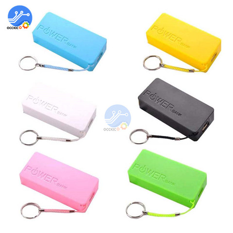 2x 18650 USB Battery Storage Box Case 2 Slot Way DIY Power Bank Battery Charger Clip Holder Container for Phone ► Photo 1/6