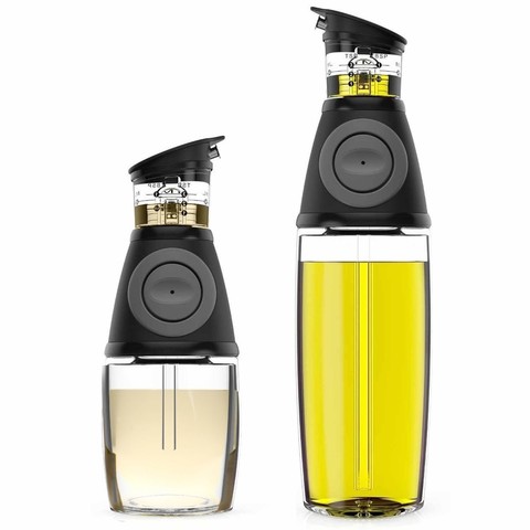 2pcs/set 9/17oz Olive Oil Dispenser Bottle Set Oil Vinegar Cruet with Drip-Free Spouts Kitchen Gadgets ► Photo 1/5
