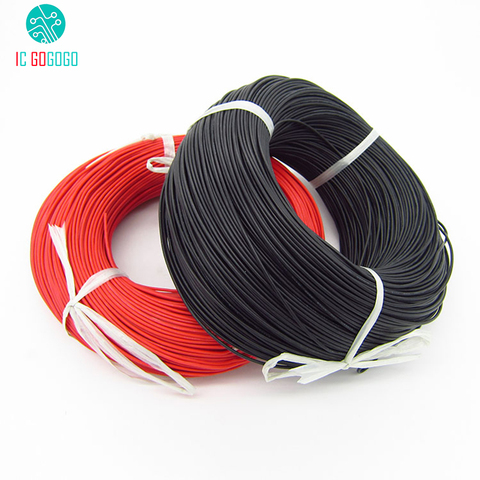 2m 16awg Silicone Wire 3239 # USA Standard 1.5 Square 3kv High Voltage High Temperature Heatproof Soft 2 meter Silica Gel Cable ► Photo 1/3