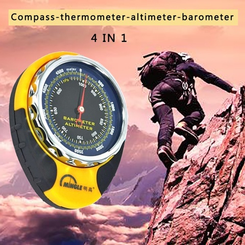 4 In 1 Digital Mini Compass Altimeter Thermometer Barometer For