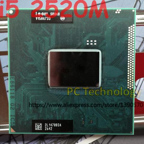 Original Intel core CPU I5-2520M 2,50GHz 3MB Dual Core SR048 I5 2520M FCPGA988 laptop Notebook Processor free shipping ► Photo 1/1