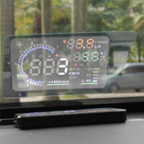 New Car HUD Reflective Film Head Up Display System Film OBD II Fuel Consumption Overspeed Display Auto Accessories Car Styling ► Photo 1/6