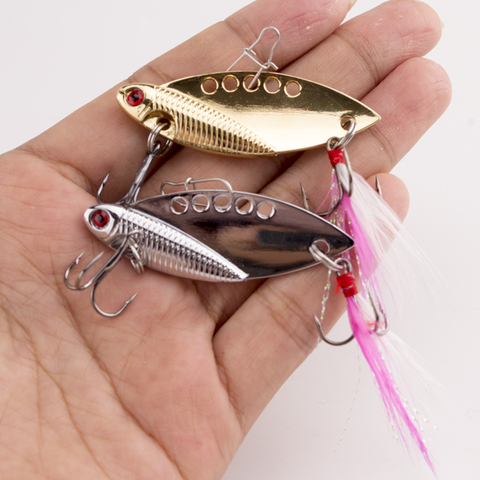 1Pcs Metal VIB Lures 10g 16g 23g Vibration Spoon Lure Fishing Lure Bass VIB bait artificial bait cicada lure vib bait ► Photo 1/6