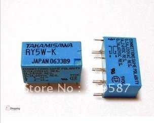 2pcs TAKAMISAWA RY5W-K RY12W-K RY24W-K 5/12/24V DPDT Signal Relay ► Photo 1/3