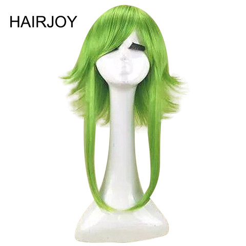 HAIRJOY Women VOCALOID GUMI Cosplay Wig Green Heat Resistant Synthetic Hair Medium Length Straight Costume Wigs Free Shipping ► Photo 1/6
