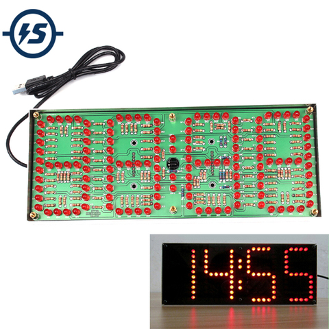 IS Red LED Display Clock DIY Module Kit 1-inch ECL-132 DIY Clock Kit Remote Control Clock Suit LED Time Screen Display Kit ► Photo 1/6