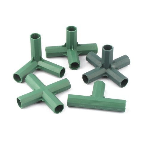 2pcs 16mm Plastic Gardening Pillar Connectors Vegetable Garden Climbing Plants Bracket Awning Pipe Pole Connecting Joints ► Photo 1/6