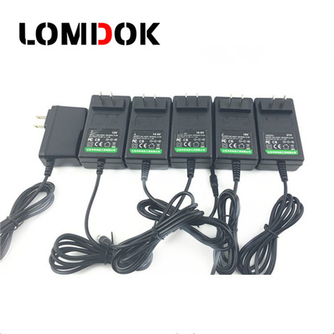 LOMDOK 21V 16.8V 12V Electric Drill Battery Charger Cordless Drill Lithium Battery Screwdriver EU/UK Charger Driver adapter tool ► Photo 1/6