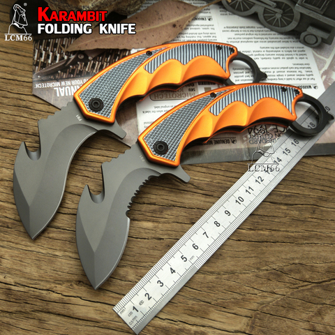 LCM66 Karambit Folding Knife, Fox claw knife csgo Gift Tactical Pocket Knife,outdoor camping jungle survival battle self defense ► Photo 1/6