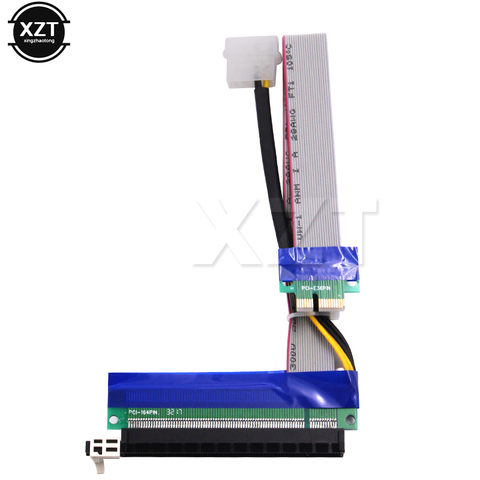 1PCS 1X TO 16X Flexible Extension PCI Express 1 to 16 X Adapter PCI-E  Riser Card Extender Cable high quality for Bitcoin Miner ► Photo 1/6