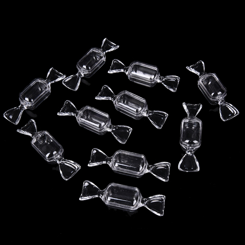 10Pcs 8CM Transparent Clear Plastic Sweet Shaped Candy Boxes Case Storage Container ► Photo 1/6