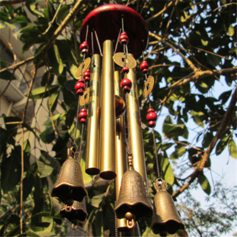 Outdoor Living Wind Chimes Yard Garden Tubes Bells Copper Antique Windchime Wall Hanging Home Decor Decoration wind chimes ► Photo 1/6
