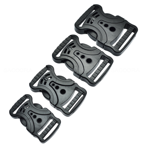 Webbing 20mm 25mm 32mm 38mm Plastic Side Release Buckles Dual Adjustable For Tactical Backpack Casual Bags Outdoor sports bag ► Photo 1/6