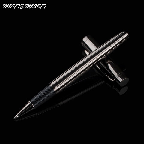 MONTE MOUNT High Quality luxury Gray Cross Line Business office Medium nib Rollerball Pen New ► Photo 1/5