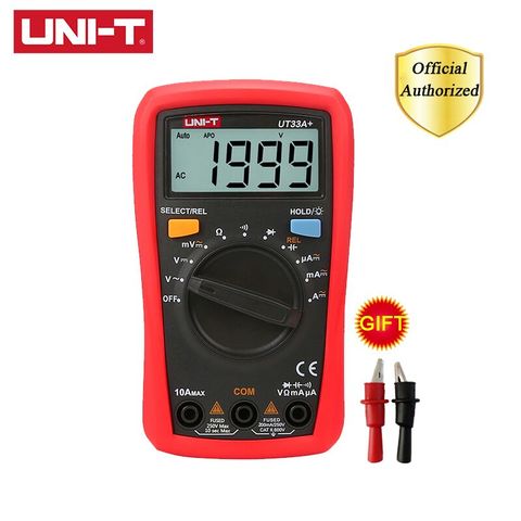 UNI-T UT33A+ UT33B+ UT33C+ UT33D+ Digital Multimeter AC DC Current Resistance +2mF Capacitance NCV Tester With LCD Backlight ► Photo 1/6