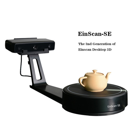 EinScan-SE White Light Desktop 3D scanner,0.1 mm Accuracy, 8s Scan Speed, 700mm Cubic Max Scan Volume, Fixed/Auto Scan Mode ► Photo 1/6