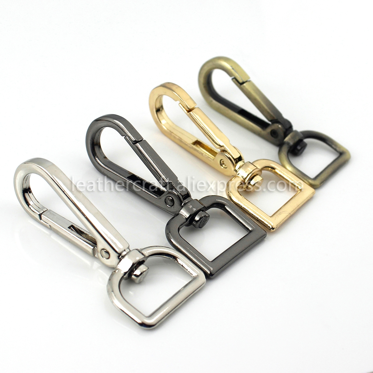 D-Ring Trigger Snap Hook Swivel Clasp Bag strap Keyring connector accessory part 