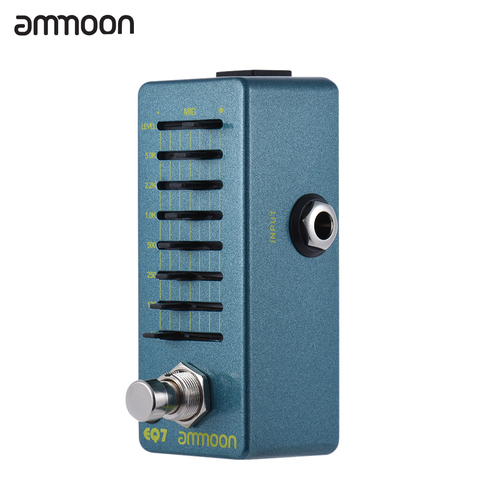 ammoon EQ7 Mini Equalizer Guitar Pedal Electric Guitar Effect Pedal 7-Band EQ Aluminum Alloy Body True Bypass ► Photo 1/6