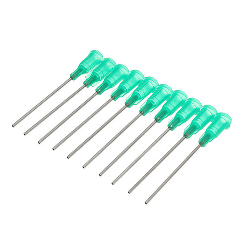 10pcs Green 18Ga Stainless Steel Blunt Dispensing Needles Glue Syringe Needle Tips For DIY Gluing Rhinestones Filling Ink Oil ► Photo 1/6
