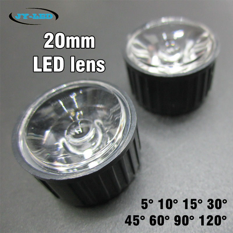 LED Lens Holder Waterproof 15 30  60 90 120 Degree For  1w 3w 5w LED  Bulb 