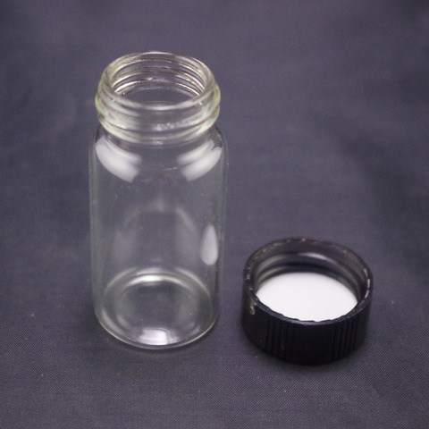 5pcs 20ml Sample Bottle CLEAR Glass Screw Top ► Photo 1/2