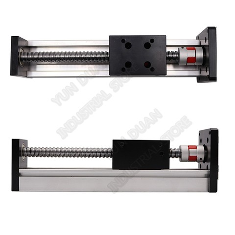 100mm 200mm 500mm Stroke Electric Mobile Sliding Table module Rail SFU1605 Ballscrew Slide Cross Linear Stage guide platform CNC ► Photo 1/6