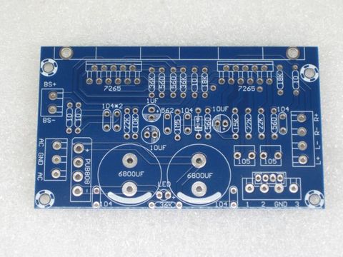 Fannyda pure post stage PCB empty board of TDA7265 2.1 channel power amplifier board ► Photo 1/3