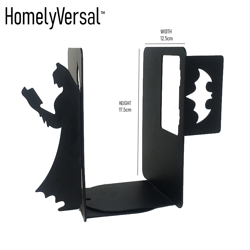 Batman Simple book school students stand Metal Bookends Iron Support Holder  Desk Stands For school Stationery & Office Sup - Price history & Review |  AliExpress Seller - Homelyversal Store 