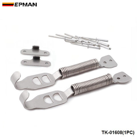 EPMAN Sport Stainless Boot Bonnet Springs Clips Competition Hood Panel Race Rally Pair Lock For IMPREZA EJ18 92-00 TK-01608(1PC) ► Photo 1/3