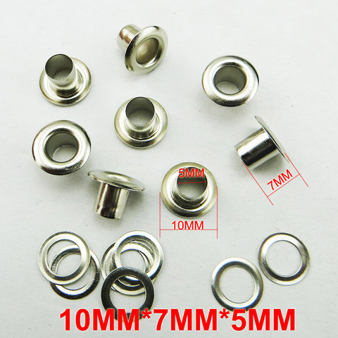 200PCS 10*7*5MM metal SILVER EYELET button sewing clothes accessory buttons eyelets ME-042 ► Photo 1/2