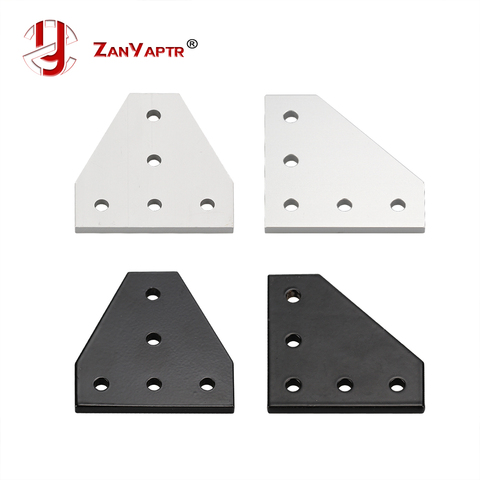 5 holes 90 degree joint board plate corner angle bracket connection joint strip for 2022 aluminum profile ► Photo 1/6
