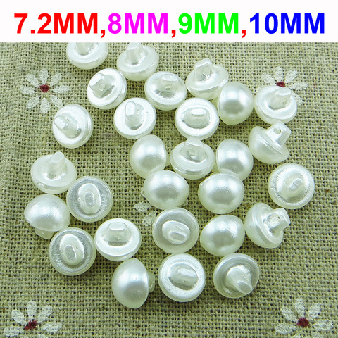 100PCS pearl white RESIN buttons 8MM coat boots sewing clothes accessories R-256 ► Photo 1/3