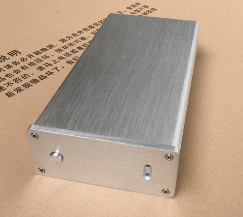 1105 Silver mini aluminum amplifier chassis Preamplifier case DAC decoder Box AMP Enclosure /case/DIY box (116*50* 229mm) ► Photo 1/4