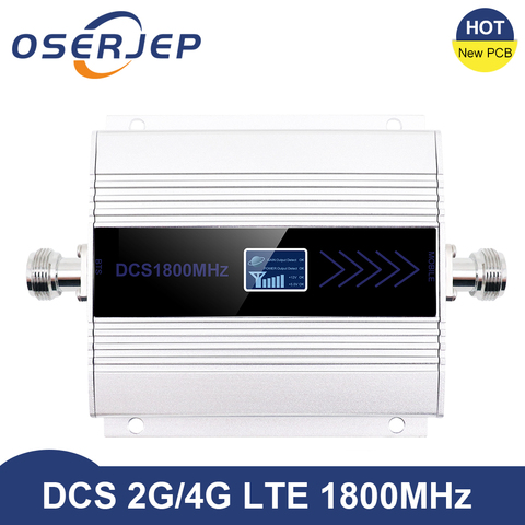 4g Lte 1800 MHZ booster LCD display GSM amplificador GSM 2g 4g booster DCS 1800 booster mobile phone signal amplifier Repeater ► Photo 1/6