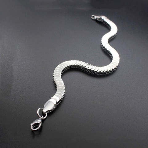 Fashion new titanium steel bracelet stainless steel snake chain men and women jewelry hot sale ► Photo 1/5