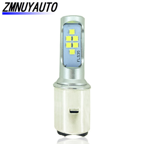 LED BA20D H6 Motorcycle Headlight Bulb Canbus 1200LM Motorbike Front Lamp Scooter Accessoire Moto Headlamp DRL Fog Lights White ► Photo 1/6