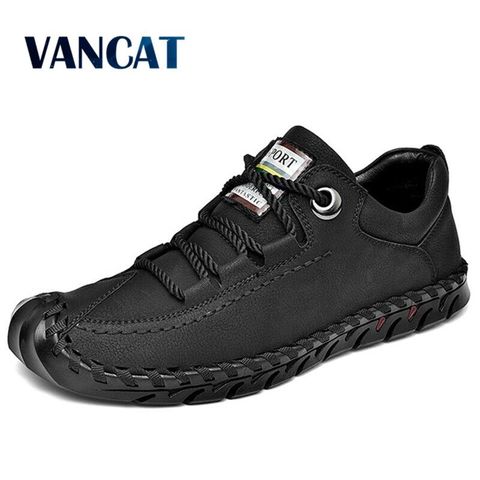 Men's Leather Casual Shoes Moccasins Men Loafers Brand Spring New Fashion Sneakers Male Boat Shoes Suede Krasovki Big Size 38-48 ► Photo 1/6
