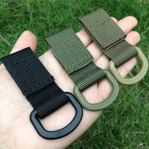 5PCS Webbing Buckle Nylon Hook Carabiner Accessories Velcro Tactical Backpack Strap Belt Buckle Clip Hanging System EDC Tool ► Photo 1/6