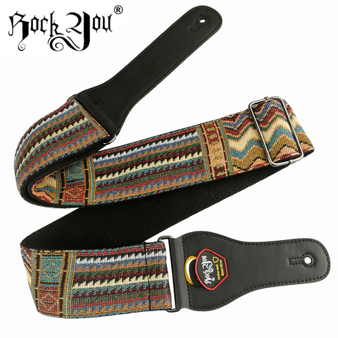New high quality cotton Guitar Strap acoustic guitar strap electric bass guitar strap adjustable length wide 6.2 cm ► Photo 1/6