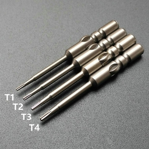 4Pcs T1 T2 T3 T4 Torx Screwdriver Bit Set  800 4mm Shank  Magnetic Electric Screwdrive Power Driver Bit 40mm ► Photo 1/1