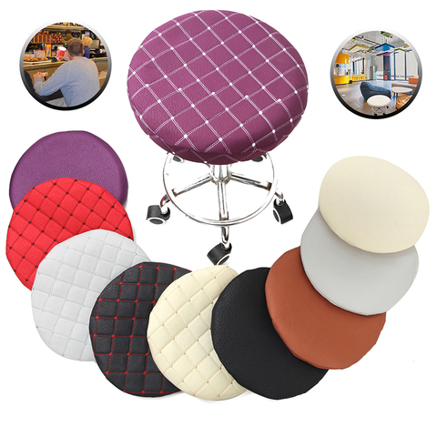 Round Chair Cover Bar Stool Solid Color, Bar Stool Chair Covers Round