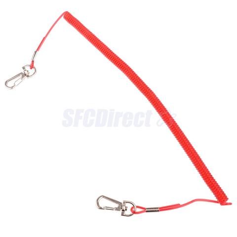  Fishing Security Rope Fishing Coiled Lanyard Safety Rope Wire Steel Inside Attached with Fishing Drop Rope Fishing Tackle Tool ► Photo 1/1