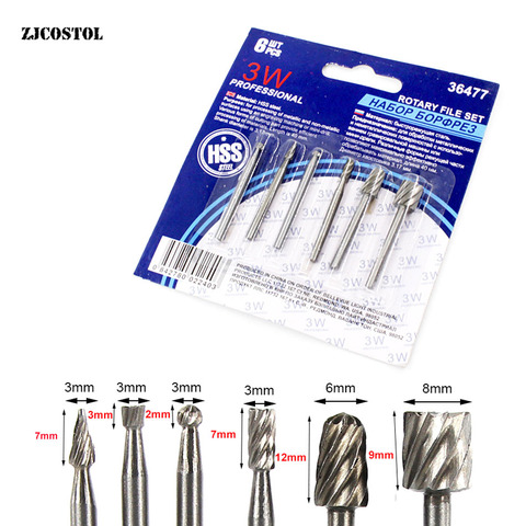 Dremel Rotary Tool Accessory Woodworking Carving Set Mini Drill Bit Set Cutting HSS Routing Router Grinding Bits Milling Cutters ► Photo 1/6