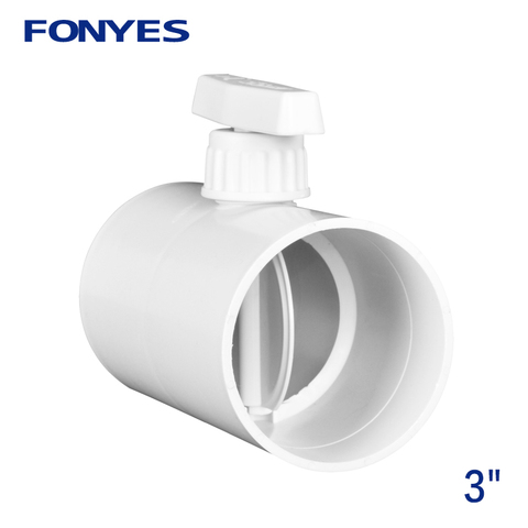 HVAC air duct manual valve 75mm plastic air check valve volume