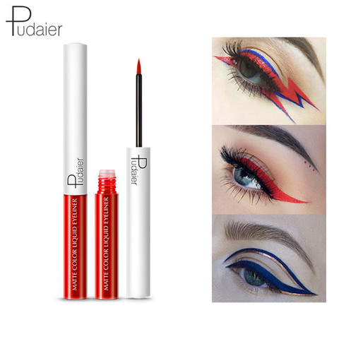 Pudaier Matte Liquid Eyeliner Waterproof Long-lasting Pigment Green Red Color Sexy Eye Liner Party Beauty Cosmetic 15 Colors ► Photo 1/6