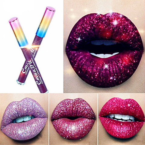 15 color matte liquid lipstick waterproof long lasting matte lip gloss shiny metal pink red lip makeup ► Photo 1/6