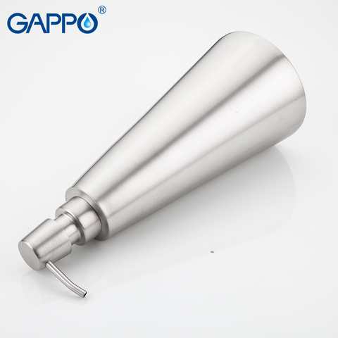 GAPPO Liquid Soap Dispensers Cone Free Standing Bathroom Accessories Saop Pumps Stainless Steel Bottle Liquid Accessories ► Photo 1/5