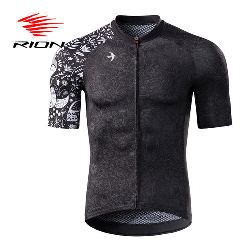 RION Men Cycling Jersey Motocross Short Sleeves Tops Bicycle Retro MTB Downhill Shirt Road Bike Team Autumn Sports Men Clothing ► Photo 1/6